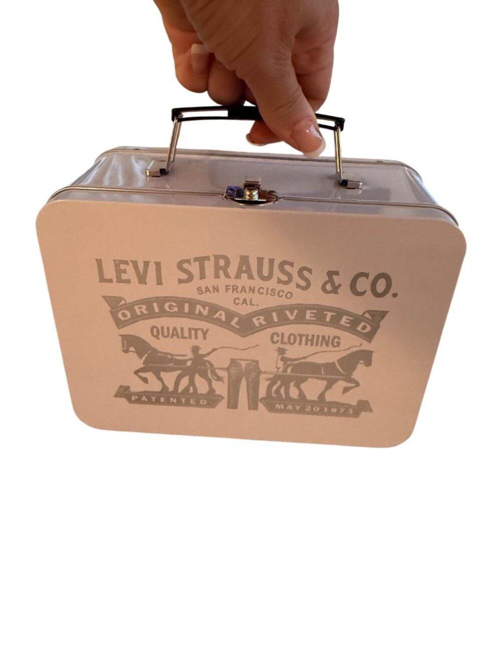 Levi Strauss & Co. Metal Storage Tin/Lunch Box Promotional Item Collectible New - Picture 6 of 9